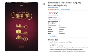 Ravensburger Alea The Castle of Burgundy - Bordspel voor €36,59 bij Amazon