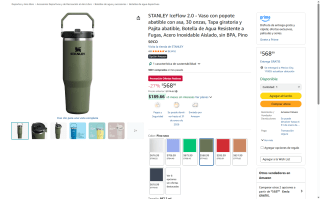 STANLEY IceFlow 2.0 30oz Pino Seco por $568 | Amazon