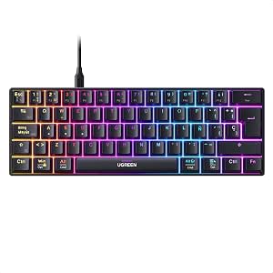 UGREEN Teclado Mecánico Gaming 61 teclas por $449 en Amazon