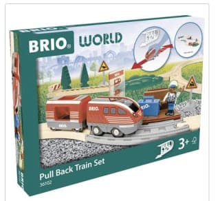 BRIO Pull Back Treinset - Houten Trein