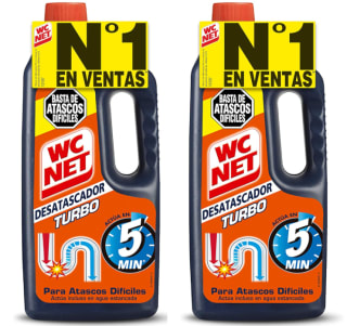 2 Botes de 1L de Wc Net Desatascador Turbo por 8.88€