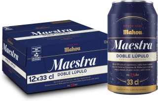 36 latas Mahou Maestra Doble Lúpulo de 33 cl, Cerveza Tostada por 16.83€