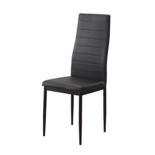 Juego de 6 sillas tapizadas en polipiel negro AliExpress por 76,56€