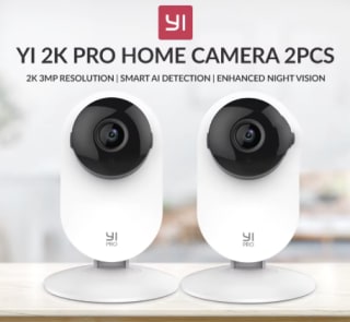YI Pro Kits 2K Cámara seguridad para hogar Wi-Fi IP Sistema de vigilancia por 12.16€