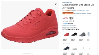 Skechers heren Uno Stand On AirTrainers voor €35,99 bij Amazon