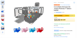 Corral de Bebé Gimnasio con Canasta por $639 | Oferta Mercado Libre