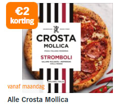 €2 korting op Alle Crosta Mollica bij de AH