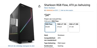 Sharkoon RGB FLOW - Midtower voor €34,99 bij Amazon