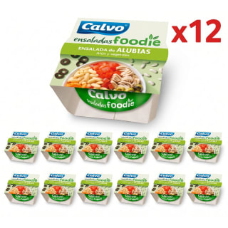 Calvo Ensalada Foodie de Alubias, Atún y Vegetales 12 x 190 g por 16.9€
