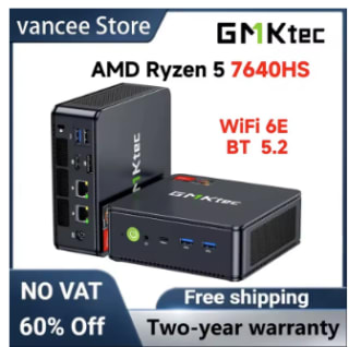 AittactXGMKtec M6 Ultra AMD Ryzen 5 7640HS Mini PC voor €229,74 dmv code