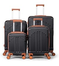LEADZM Juego de Maletas de 4 Piezas en azul y negro por 79.99€