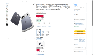 Power Bank Ugreen 5000mAh por $799 | Oferta Amazon
