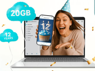 20GB GRATIS. Guarda, respalda y protege tus datos de por vida.