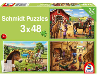 Schmidt Spiele 56519 Mis Favoritos Caballos 3 x 48 Pieza por 7.99€