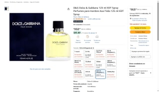 Perfume Dolce & Gabbana por $968 | Oferta Amazon
