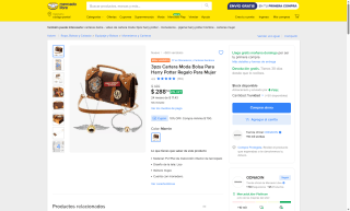 Bolsa Harry Potter 3 piezas por $289 | Mercado Libre