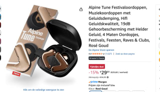 Alpine Tune Oordopjes Festival voor €29,69 bij Amazon