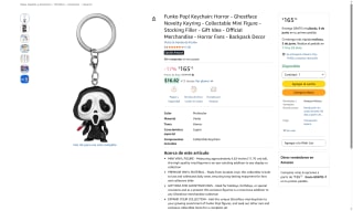 Llavero Funko Pop! Horror por $166 | Descuento Amazon