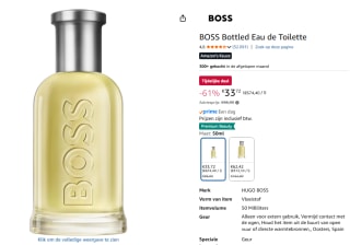 Hugo Boss Bottled Eau de Toilette voor Mannen voor €33,72 bij Amazon
