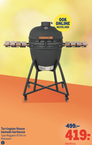 Naggado kamado houtskoolbarbecue van Tarrington House voor €506,99 bij de Makro