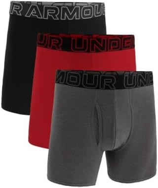 Under Armour Men's 3-Pack Performance Cotton Boxer Brief, 6" Inseam for £16 at Amazon