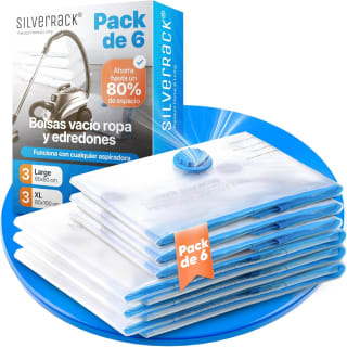 Juego Bolsas Vacío Ropa [6 Piezas] en 2 Tamaños 3x 60x80 cm / 3x 80x100 cm por 13.45€