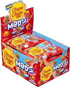 Chupa Chups Mads Fruits, Caramelos de Goma Crujientes Sabor Frutal, 12 uds por 11.4€