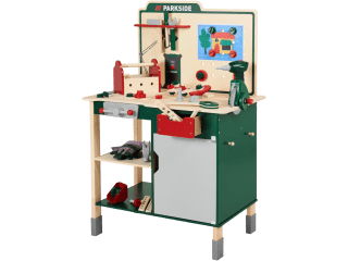 LUPILU houten speelgoed werkbank (Parkside-design) voor €39,99 bij Lidl
