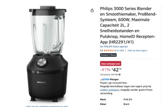 Philips HR2291/41 ProBlend Blender voor €42,74 bij Amazon