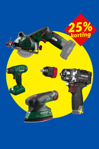 25% korting op Parkside & Parkside Performance 12 V bij Lidl