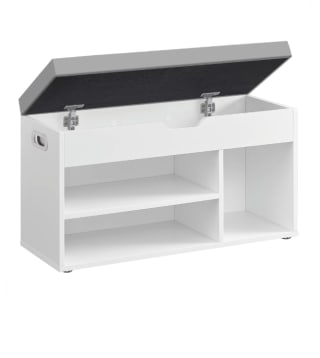 VASAGLE Banco Zapatero Negro Ébano por 40,28€