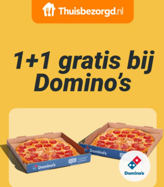 1+1 gratis op pizza’s van Dominos via Thuisbezorgd.nl