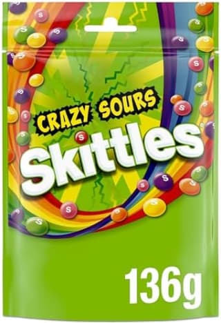 Skittles Crazy Sours 136g for £0.70 at Amazon