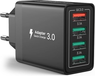 Aioneus Chargeur USB Multiple 4-Port 40W pour 6,99€ à Amazon