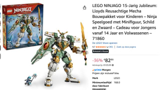 LEGO NINJAGO 71860 15-jarig jubileum: Lloyds reusachtige mecha voor €82,99 bij Amazon