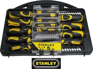 Stanley - 34-delige schroevendraaier- en bitset voor €13,99 bij Bol