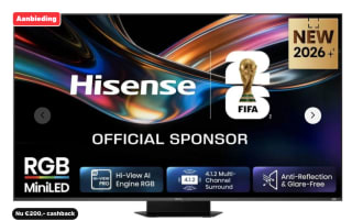 Hisense RGB MINI LED 65UR9S (2026) voor €1299 na cashback bij Boxxer