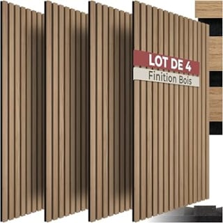 tectake Lot de 4 panneaux acoustiques (120 x 60 cm) pour 62,89€ chez Amazon