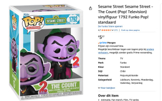 Sesame Street Funko Pop Vinyl: The Count voor €5,07 bij Amazon