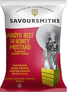 Savoursmiths Wagyu Beef & Honey Mustard Crisps 12 Pack – Amazon Deal £6.56