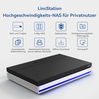 LincPlus LincStation N1 6-Bay NAS Server voor €279 bij Amazon