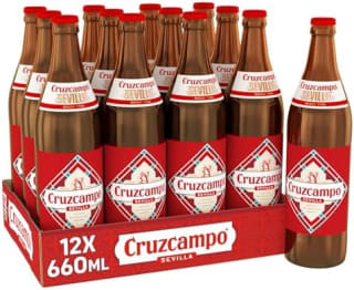 Cruzcampo Sevilla Lager Beer 12 x 660ml Bottle for £13.50 at Amazon