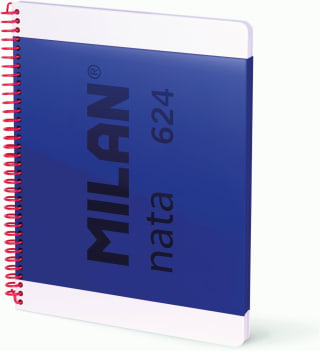 MILAN Cuaderno A4 con espiral y tapa dura 80 hojas por 2.95€ en varios colores