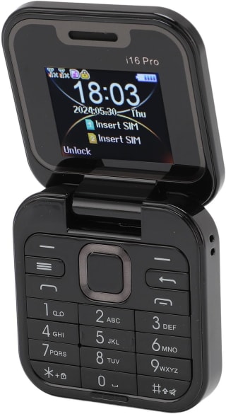 ASHATA Mini teléfono plegable 2G por 19€ en Amazon