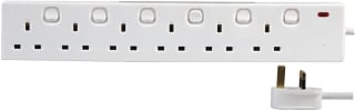 PRO ELEC 6‑Gang Switched Mains Extension Lead, 5m for £17.47 at Amazon