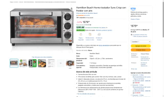 Horno Hamilton Beach por $879 | Oferta Amazon
