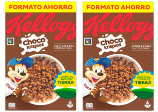 2 Paquetes de Kellogg's Choco Krispies Cereales 420gr por 4.37€