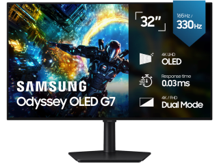 Samsung Odyssey 32" 4K OLED Gaming Monitor (G7 G73SH) voor €579 bij iBOOD