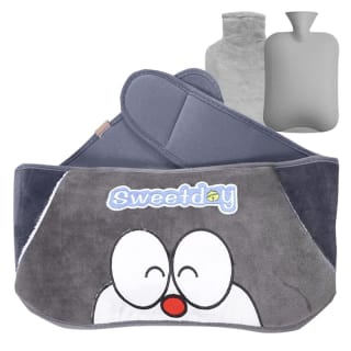 Bolsa de Agua Caliente con Funda de Felpa Suave, 1L por 6,99€