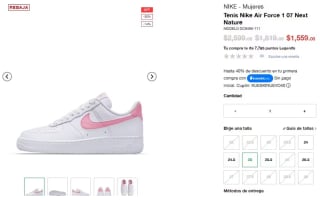 Tenis Nike Air Force 1 07 Next Nature por $1,599 | Innvictus